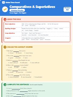 First page of Comparatives & Superlatives