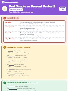 First page of Past Simple or Present Perfect?