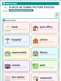 First page of Places in Town: Picture Poster, A1 posters
