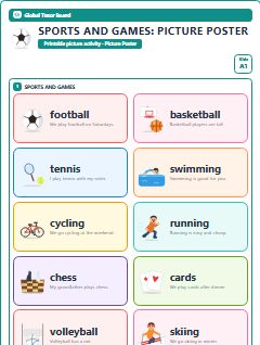 First page of Sports and Games: Picture Poster, A1 posters