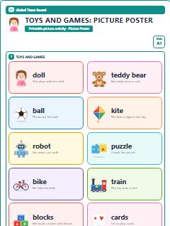 First page of Toys and Games: Picture Poster, A1 posters